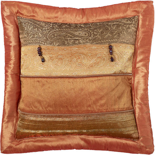 Silk Fashion Dekorativer Kissenbezug Dächry Somon 45x45cm