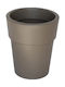 Viomes Linea Ghiveci Plastic Grey Brown (Taupe) 35x35x33cm.