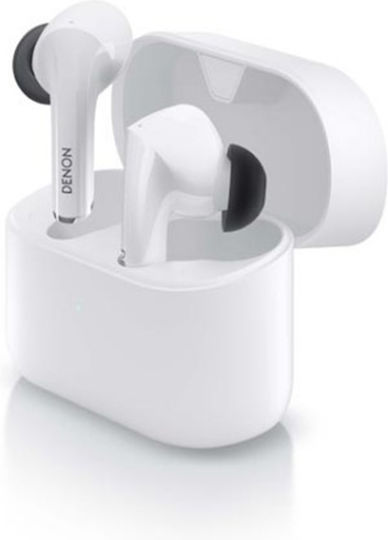 Denon AH-C830NCW In-ear Bluetooth Handsfree Earphones with Sweat Resistance and Charging Case White
