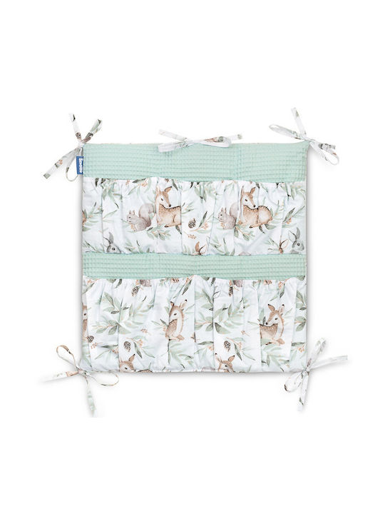 Sensillo Baby Crib Hanging Storage Bag Ελαφάκια Green 1pcs