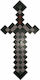 Jakks Pacific Minecraft: Nether Sword Schwert Figur Höhe 51cm im Maßstab von 1:1