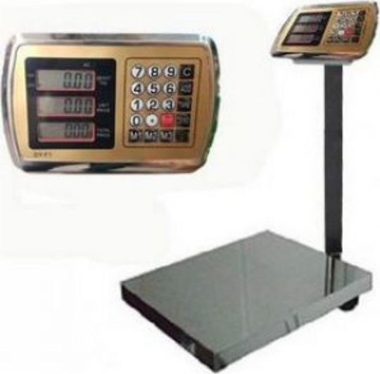 Electronic Platform Scale with Column with Weighing Capacity of 600kg and Division 200gr