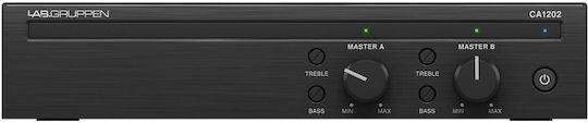 Lab Gruppen CA1202 Commercial Power Amplifier 2 Channels 120W/100V with Cooling System Black