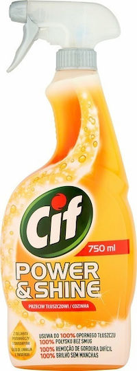 Cif Power & Shine Spray de Curățare Unsoare 750ml 1buc