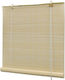 vidaXL Shade Blind Bamboo Beige L120xH220cm