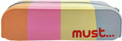 Must Team Pencil Case Silicone Barrel orange/pi...