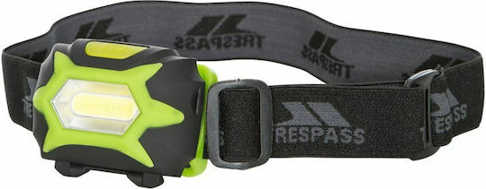 Trespass Stirnlampe LED mit maximaler Helligkeit 125lm Beacon Schwarz