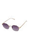 Superdry Vintage Script Women's Sunglasses with Black Metal Frame and Black Lens Y9710002A-6VC
