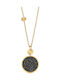 Rebecca Gold Plated Necklace Black