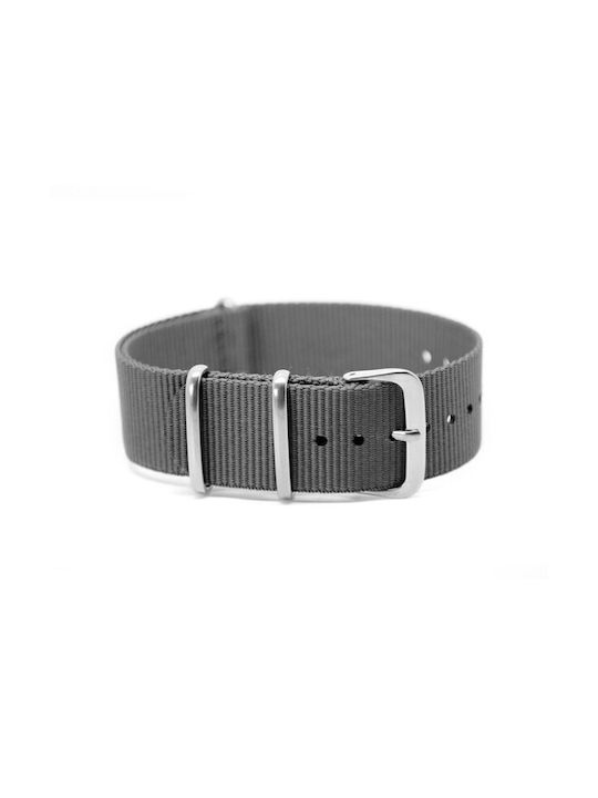 Graues Stoff-NATO-Armband 20mm