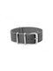 Graues Stoff-NATO-Armband 20mm