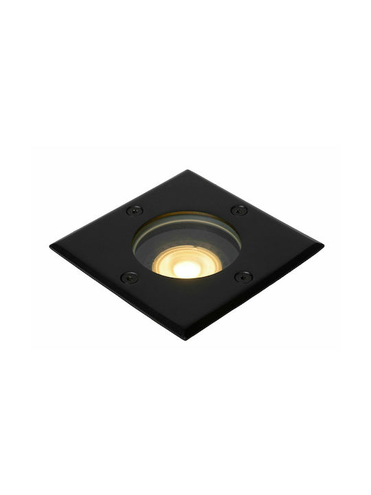 Lucide Lightning Biltin Σποτ Δαπέδου 35W IP67 για Ντουί GU10 Μαύρο