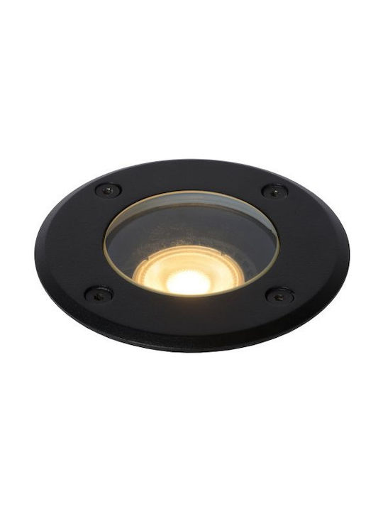 Lucide Lightning Biltin Σποτ Δαπέδου IP67 για Ντουί GU10 Μαύρο