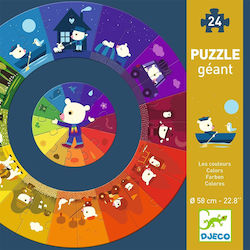 Puzzle pentru Copii Giant Colors pentru 1+ Ani 24buc Djeco