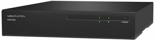 Lab Gruppen FAD1202 Leistungsverstärker PA-Verstärker 2 Kanäle 120W/4Ω 120W/8Ω mit Kühlungssystem in Schwarz Farbe