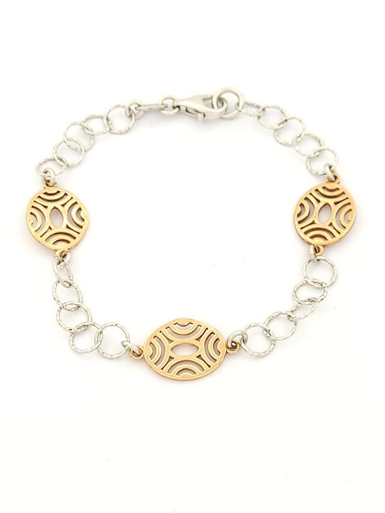 Silver Bicolour Women's Bracelet code 102970