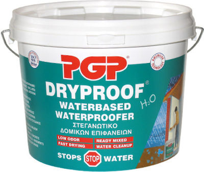 PGP Dryproof Waterbased Waterproofer Επαλειφόμενο Στεγανωτικό 15kg Λευκό