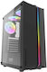 Darkflash DK151 Jocuri Middle Tower Cutie de calculator cu iluminare RGB Negru