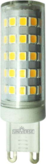 Universe Λάμπα LED 8W για Ντουί G9 Θερμό Λευκό 800lm
