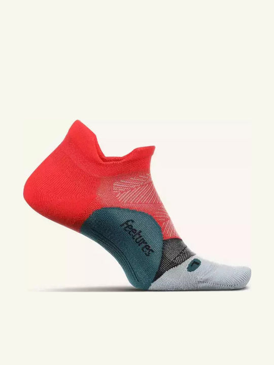 Feetures Elite Ultra Light Noshow Tab Running Κάλτσες Κόκκινες