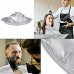 Round hairdresser's cape for haircut