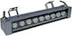 Adeleq Εξωτερικό Φωτιστικό LED Wall Washer 10W με Ψυχρό Λευκό Φως IP65 Ασημί