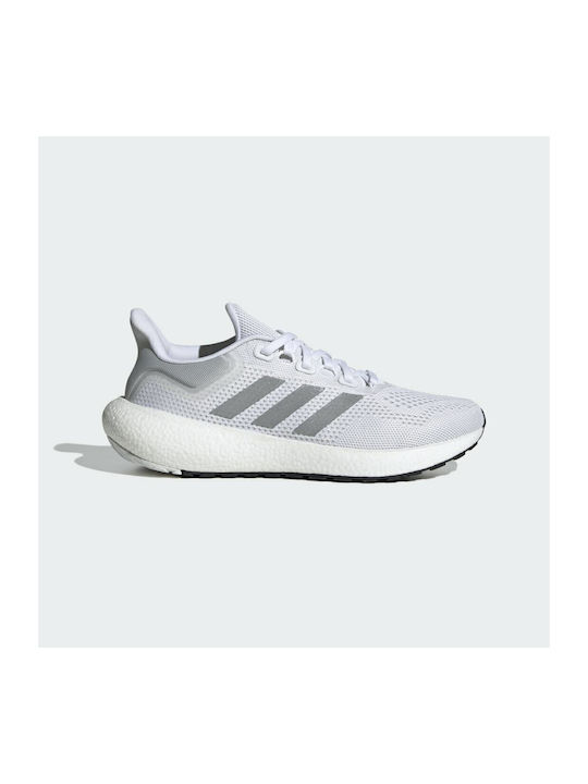 Pureboost 22 Sport Shoes Running Cloud White / Silver Metallic / Core Black