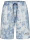 Melvich Αθλητική Ανδρική Βερμούδα Washed Blue / Navy