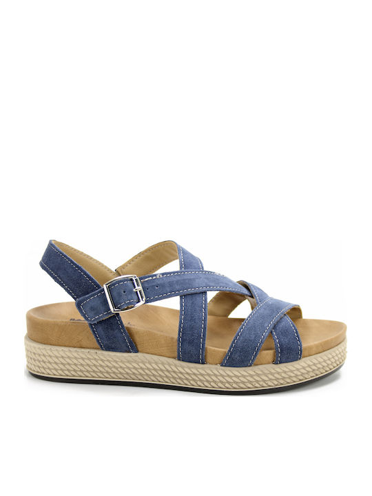 Damenplattformen Blau