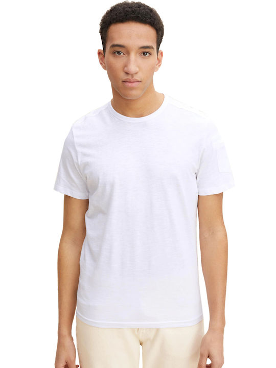 Tom Tailor Ανδρικό T-shirt Λευκό Μονόχρωμο