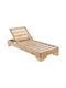 Șezlong Lemn PAROS Natural 200x74x26cm