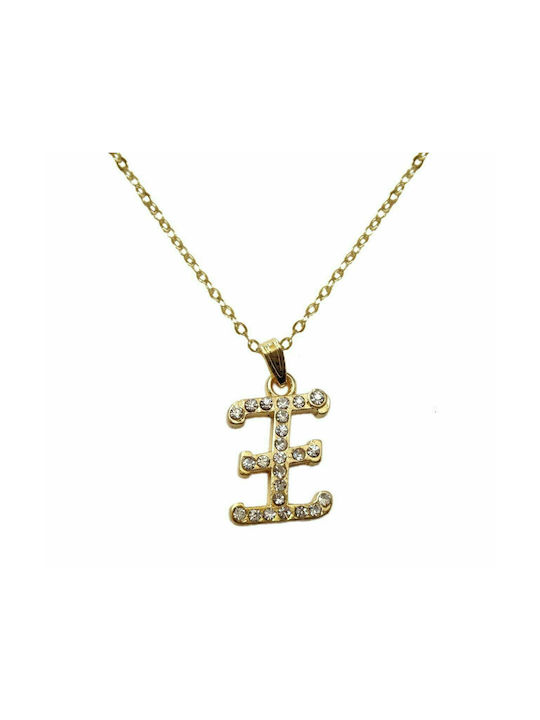 Necklace Monogram Gold Plated