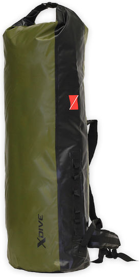 XDive Cariier Wasserdichte Tasche Rucksack mit einer Kapazität von 90 Litern Khaki