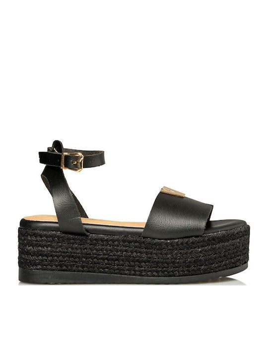 Envie Shoes Leather Women's Flat Sandals with S...