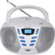 Blaupunkt Φορητό Ηχοσύστημα Boombox BB7 mit CD-Spieler / MP3-Spieler / USB / Radio in Weiß Farbe