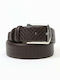 Men's Belt from Artificial Leather Brown