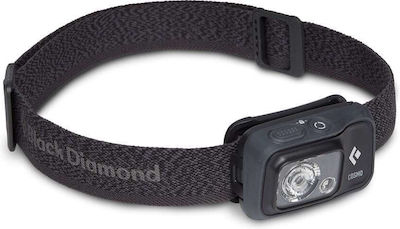 Black Diamond Headlamp LED Waterproof IPX8 with Maximum Brightness 350lm Cosmo 350 BD620673 Graphite