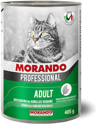 Morando Professional Wet Food for Adult Cats In Can with Lamb / Vegetables 1pc 405gr