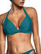 Bluepoint Padded Underwire Triangle Bikini Top with Adjustable Straps Petrol