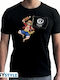 Abysse Monkey D. Luffy T-shirt Ein Stück Schwarz Baumwolle ABYTEX699