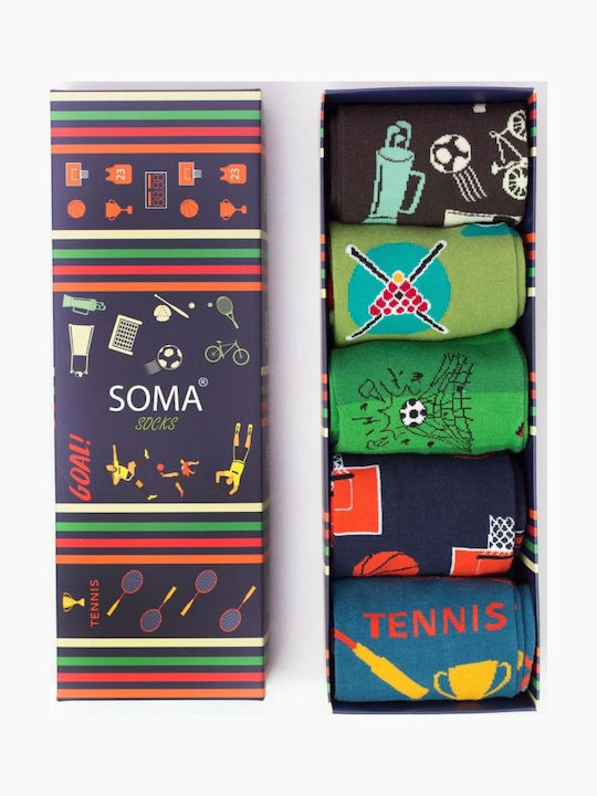 Soma Socks Be Strong Șosete Pentru Bărbați Cu Modele Multicolore 5Pack