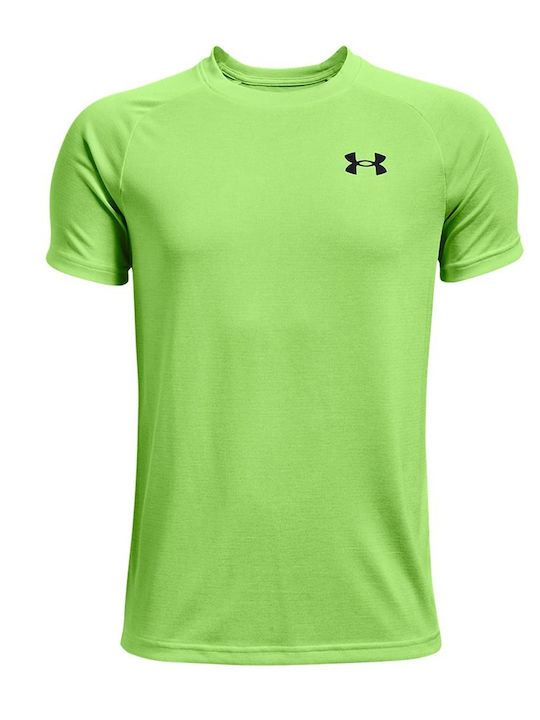 Under Armour Παιδικό T-shirt Πράσινο Tech 2.0