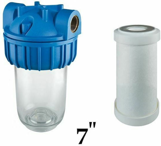 Atlas Filtri 3P Junior Plus AFO SX AS Water Filtration System Single Under Sink / Central Supply Micron 3/4'' Atlas Filtri 7" CA 7 SX 25mcr