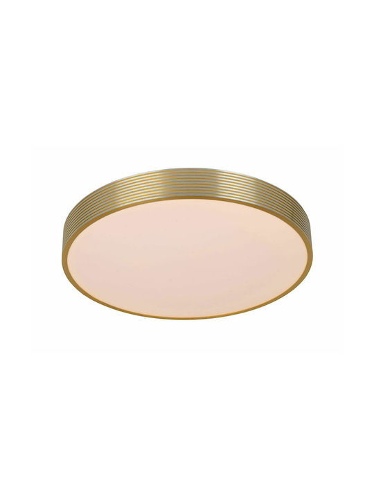 Lucide Lightning Malin Modern Metallic Ceiling Mount Light with Integrated LED in Gold color 39pcs
