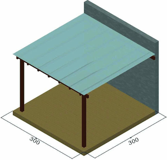 Pergolă De Grădină Din Plastic Cu Tavan 500x300cm
