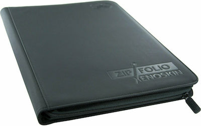 Ultimate Guard 18-Pocket Zipfolio XenoSkin Pro-Binder Accesorii pentru Jocuri de Cărți de Schimb Negru UGD010208