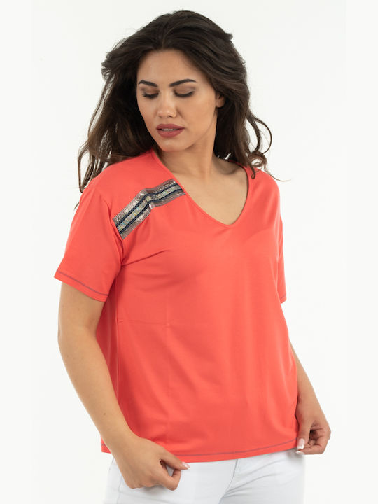 VISKOSE-TOP BE-0003/20100-ORANGE