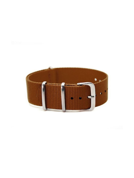 Brown Fabric NATO Strap 24mm