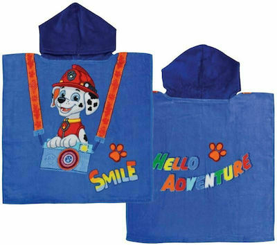 Stamion Kids Beach Poncho Paw Patrol Blue 100 x 50cm