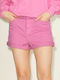 Jack & Jones Women's Jean High-waisted Shorts Pink